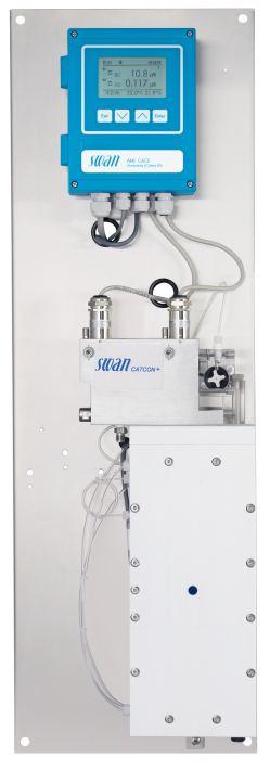 Monitor AMI CACE Complete monitoring system for automatic, continuous measurement of conductivity before (specific / total conductivity) and after a cation exchanger with electro deionisation (acid /