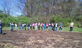 Next Steps Volunteer seeding at Eliza Howell and Rouge Park Partners include Greening of Detroit, Detroit Public Schools, Friends of Rouge Park, Friends