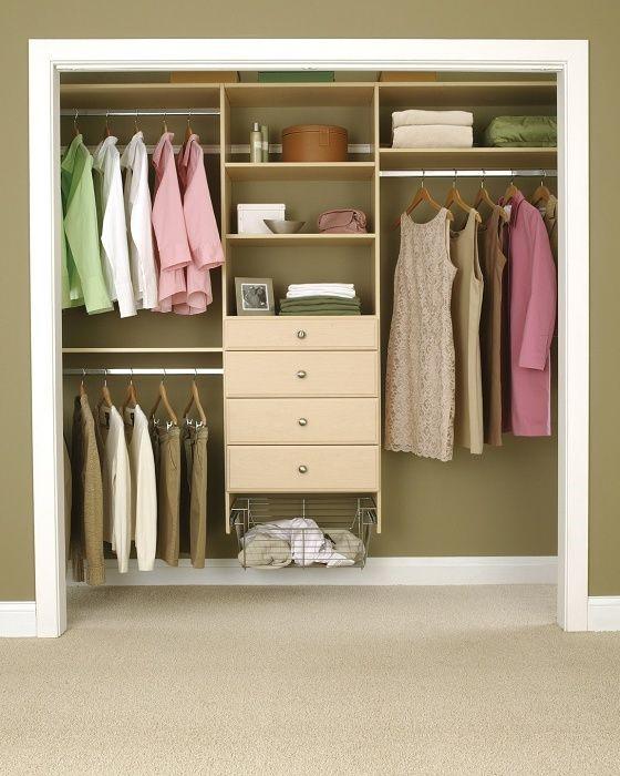 The big box home improvement stores all have affordable DIY closet organization solutions that are modular and you can do in a day.