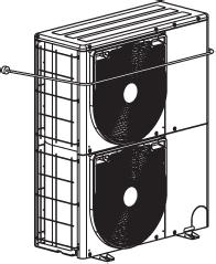 As shown in the figure below, install vibration-proof rubber pads to directly support the bottom surface of the fixing leg.