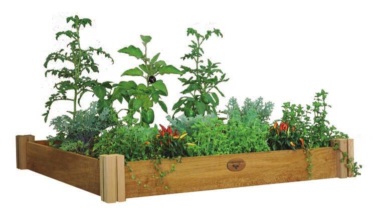 4 Cubic Feet Use these space saving planters to grow tomatoes, peppers, herbs, and flowers. Assembles quickly and easily, and looks great in any setting.