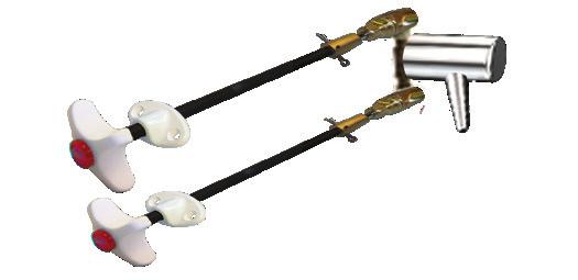 (specify left or right mounting) Two remote controlled service fixture set.