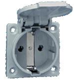 Double pole switch for up to 1 HP, single phase, 60 Hz 115V 50 Hz, 230V AC motors.