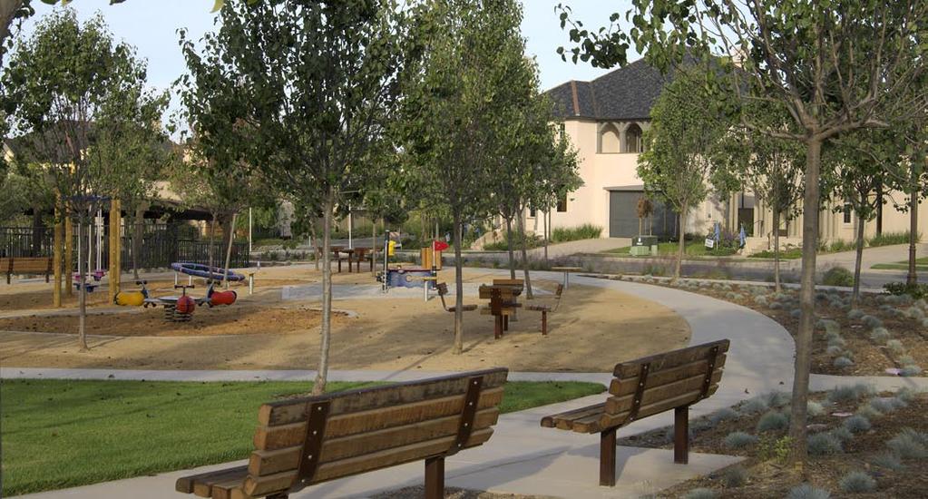 3.8.1 Parks and Open Space Vision The placement and size of parks reflects the community needs for active and passive recreation, the proximity to users, and the terrain and drainage features that