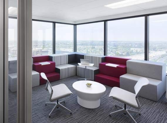 small-group meeting areas and collaborative spaces.