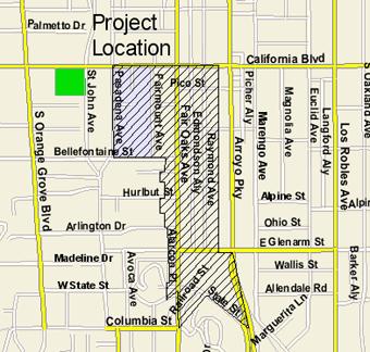 Streets and Streetscapes South Fair Oaks Specific Plan - 21 South Fair Oaks Specific Plan - 3,5, 3,5, 3,5, 3,5, South Fair Oaks Specific Plan Area DESCRIPTION: This project provides for