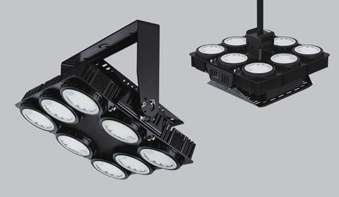 High lumen modular luminaire with lumen output 5440 50lm for replacement of up to 500W Metal Halide.