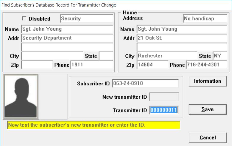 The new transmitter identification code will automatically populate in the New transmitter ID field. Figure 5.