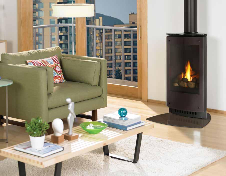 PALOMA DIRECT VENT GAS STOVE The smart, sophisticated Paloma artfully blends European styling with