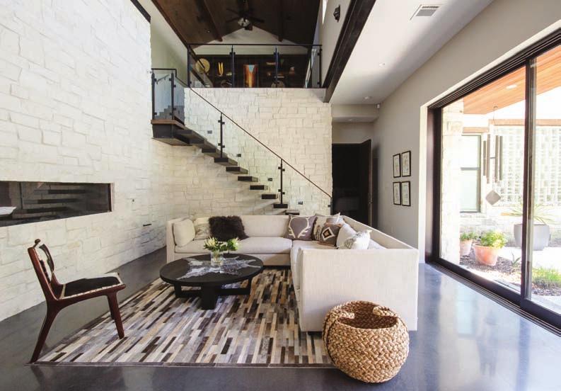 Texture, custom details and indoor/outdoor fusion create free-flowing home In 2011, this homeowner had a specific vision to build a home in the Houston Heights, and she knew exactly what she wanted: