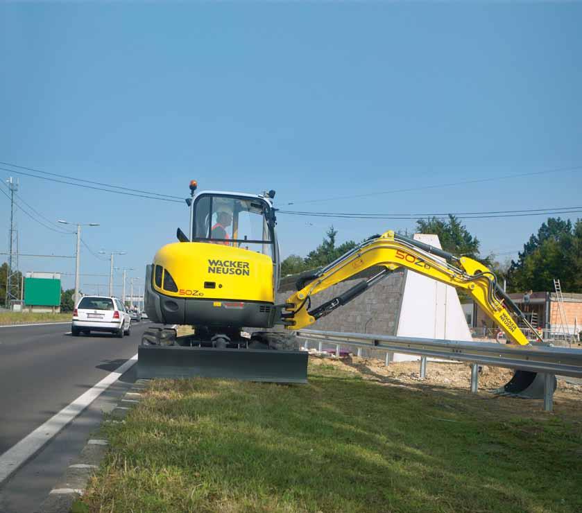Keep your back free: Zero Tail Excavator from Wacker Neuson. Wacker Neuson Facts: No tail overhang and compact dimensions. Spacious cabs and easy access.