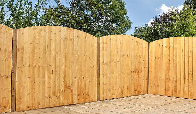 combination of the two. Selecting fence panels with curved tops breaks the fence line up a bit, creating a look that s easier on the eye.