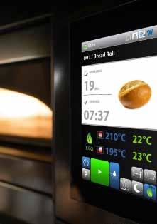 As intuitive and userfriendly as your smartphone 999 automatic programs (10 phases) Large TFT graphic display Touch function, even works with flourdusted hands Graphic display of temperature profiles