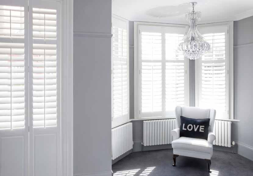 Full-height shutters Add clean lines