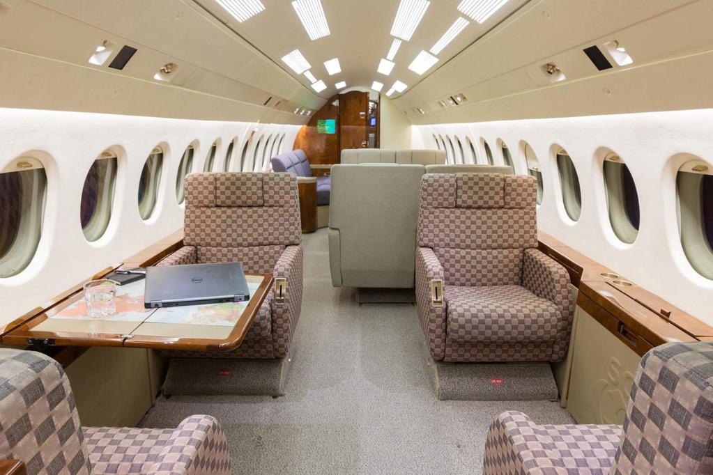 INTERIOR INTERIOR DESCRIPTION (Interior Refurbished by Premier Air Center, East Alton, IL in November 2005) The aircraft has a 15-passenger interior with a forward four-place club-seating area,