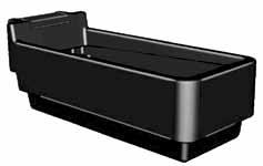 227L Drinking troughs End fill design One piece construction and smooth easy clean surface Single drainage outlet (outlet 1) 227 litres Integral Service box and removable lid (ref ATL2 cover) Part 2
