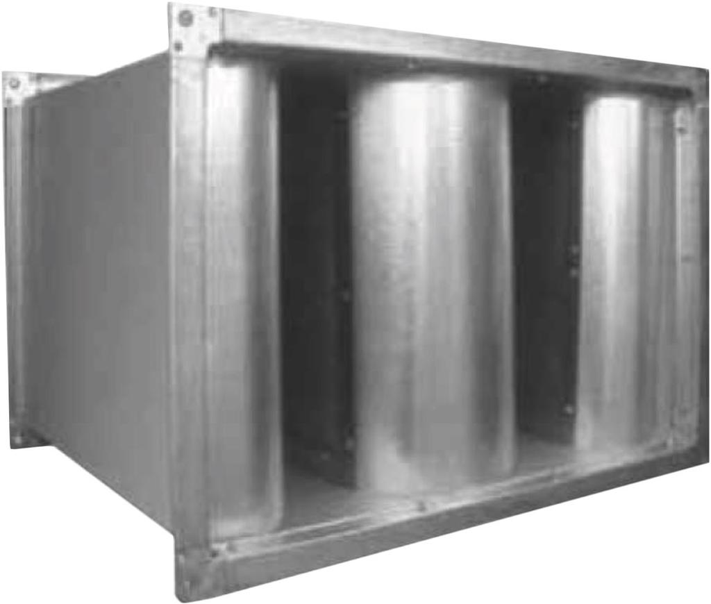 Sound Attenuators : Sound attenuators are constructed to the relevant of HVAC ducting work. Casing is 20 gauge galvanized steel.