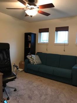 1. Location Location West Bedroom 1 2. Bedroom Room Walls and ceilings appear in good condition overall. Flooring is carpet. Heat register present.