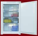 5 206 Litre Built-in Larder Fridge Noise level: 42dB Automatic fridge defrost Adjustable thermostat Slider fixings 5 Safety glass shelves 2 Salad