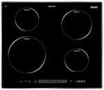 rotary control Ceramic hob scraper BHI645SS 60cm Induction Hob 4 Induction zones 4 Residual heat indicators 4 Independent induction generators Front touch control with direct access operation