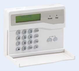 on Optima Compact Gen4, Accenta Gen4, Accenta Mini Gen4 Accenta LCD RKP Up to four keypads per control panel Can be mixed with Accenta LED keypad Full LCD status indication Illuminated keys PA keys