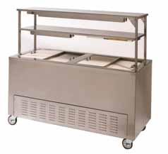 QUICK SERVE COMBINATION HEATED & REFRIGERATED SERVERS FS & FA SERIES NEW! QUICK SERVE FSHR68 (Shown with optional overshelf) FSHR3 Patented dual fan refrigeration and heating system.