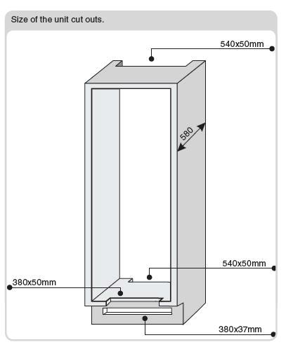 COUPLING OF THE PANELS OF THE BUILT-IN COLUMN OF THE APPLIANCE DOORS The appliance is equipped with coupling devices for the appliance doors with the column panels (loader slide).