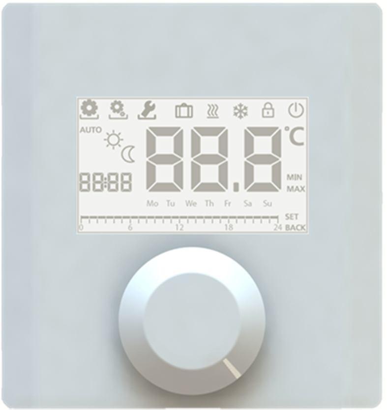 TEF234 Electronic room thermostat with display 230V & 24V COMAP proposes a new control system for heating and cooling underfloor.