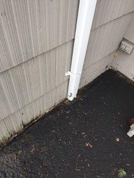 Extensions longer than 3 feet may be required if grade slopes toward the house where slpash blocks or extension end. 3. Driveway and Walkway Condition Asphalt driveway.