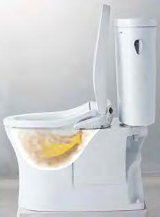 The individually adjustable dryer follows the warm water spray to ensure a