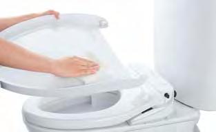 EASY REMOVAL OF WASHLET The WASHLET can be easily slot in and out from the toilet