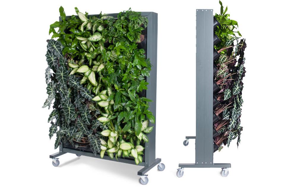 PRODUCT SUMMARY Mobile Alugreen is specially prepared Pixel Garden green walls that are designed to be moveable, supported by aluminium wall perfect for company events and fairs.