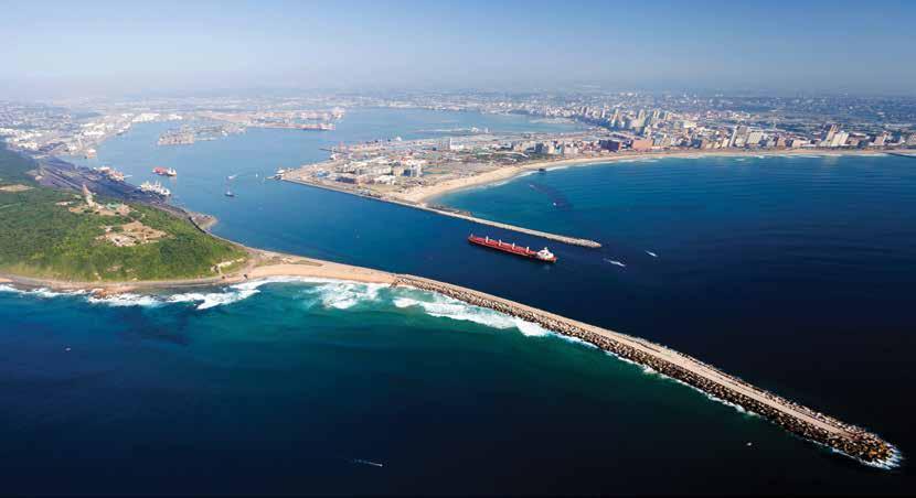 5. PORTS AND HARBOURS DURBAN HARBOUR ENTRANCE WIDENING NAKO ILISO formed part of a consortium of consultants for the detailed design and construction stages for the widening and