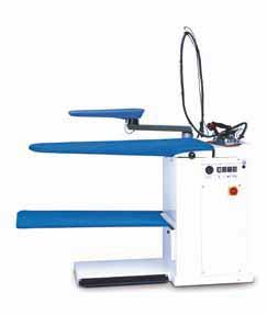 kw, vacuum motor 0,13 kw, swinging arm 0,09 kw lt kw V ADN 044 electric 2,8 4 l 2,95 230 V ~ 50 Hz 1380x380x930 ADN 040 Vacuum finishing table with electrically heated board, controlled by a
