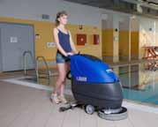 H404M up to 1350 m 2 /h Dulevo scrubber-drier model H404M is equipped with a 360 mm brush that assures extra polishing of shining surfaces.