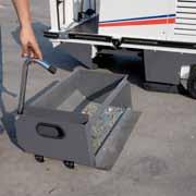 The industrial man-on-board Dulevo 75 sweeper has all the features of a great sweeper: broad container, great power, excellent cleaning results, and an
