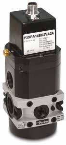 Proportional Pressure Regulators Proportional Pressure Regulator Integral 1/2 or 3/4 ports (BSPP & NPT) Accurate output pressure Very fast response times Robust but lightweight design.