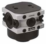 Options: P 3 X V A L S N P3X Series Manifolds, provide up to 2 extra outlet ports, they may be assembled at any position in a combination e.g.