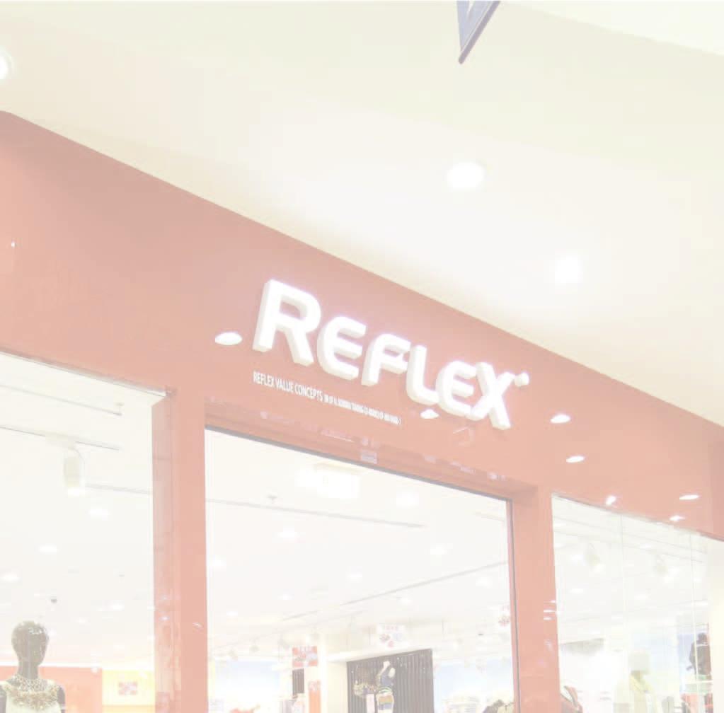 2 ABOUT US Reflex Group REFLEX follows a vertical business model, primarily dealing in Fashion apparel and accessories.