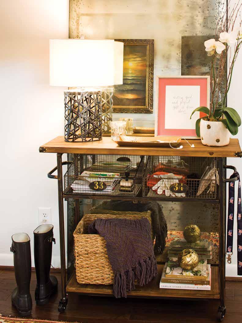 {6} Repurpose. Is your entry table not so welcoming? Try switching it out with another piece in your home.