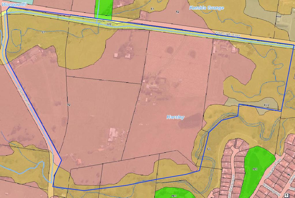 Figure 3 Wollongong DCP 2009 Landuse Zoning Plan for the
