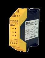 4 PL e Cat. 4 Type III C (EN 574) AD SRE4, AD SRE4C Safety relays for monitoring emergency stop buttons, safety switches. With 3 NO + 1 NC guided-contact safety relays.