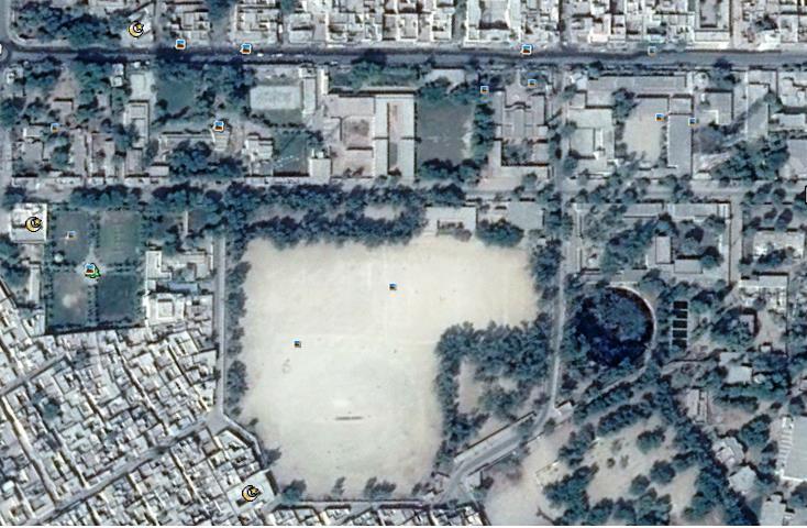 5. The city stadium One of the largest public spaces in the city center, the play ground of High School was the most important