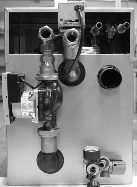Figure 1 Compact 7 boiler (figure 2) 2 1 Connection of piping to the Compact 7 boiler takes place as follows: 1. Assemble the central heating supply pipe at point 1; 2.