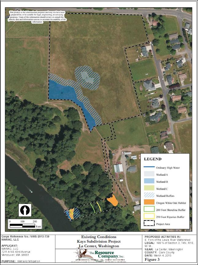 part of the project. The project is not a single family development and the applicant is not requesting a reasonable use exemption. Because of local topography, storm water flows to the River.