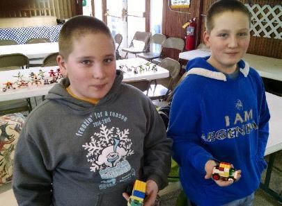 Vaqueros- Matthew Severance hosted a Legos Day at the 4-H building in March. He was joined by Seth & Conor from Au Sable Echoes. The boys brought boxes of Legos and Mixels.