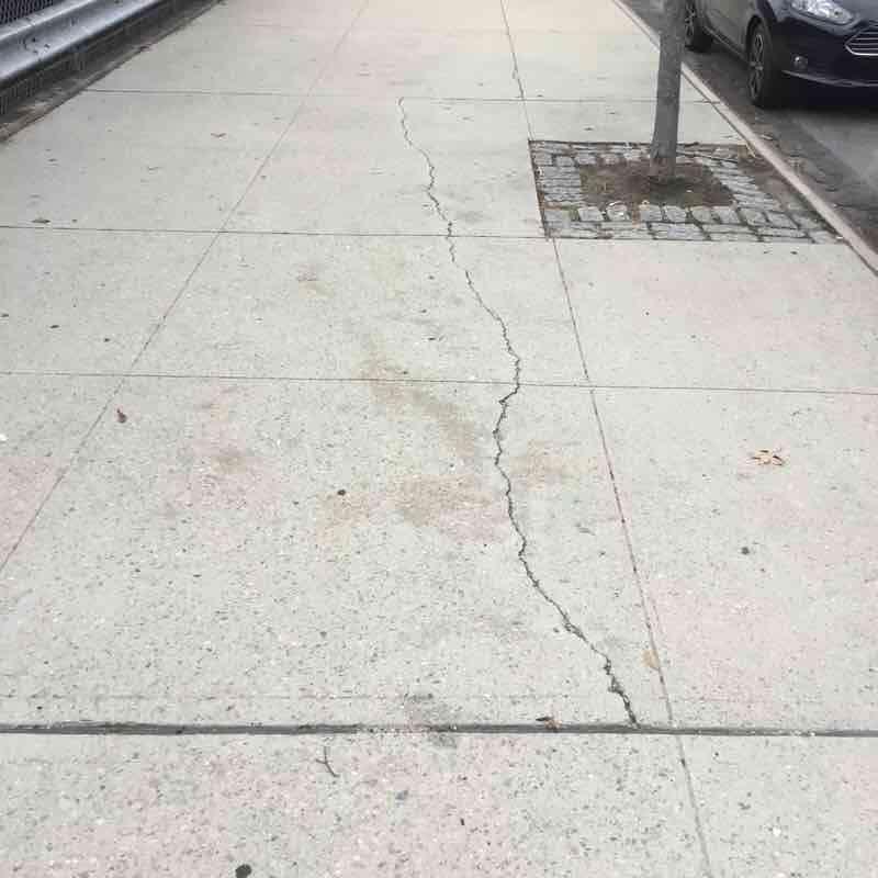 SITE PAVING DOT Sidewalk Photo1 Along Waring Avenue violations recorded.