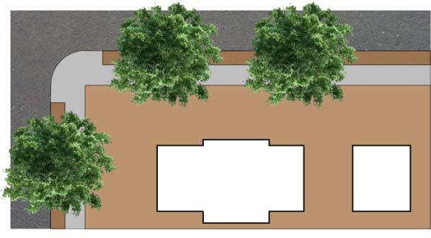 Attachment #3: Urban Forestry Landscaping Code Update 04 04 12 52 foot ROW (26 to center) Corner 120 foot ROW (60 to center) Corner 52 foot ROW 120 foot ROW ROW area (sq ft) 5,096 ROW area