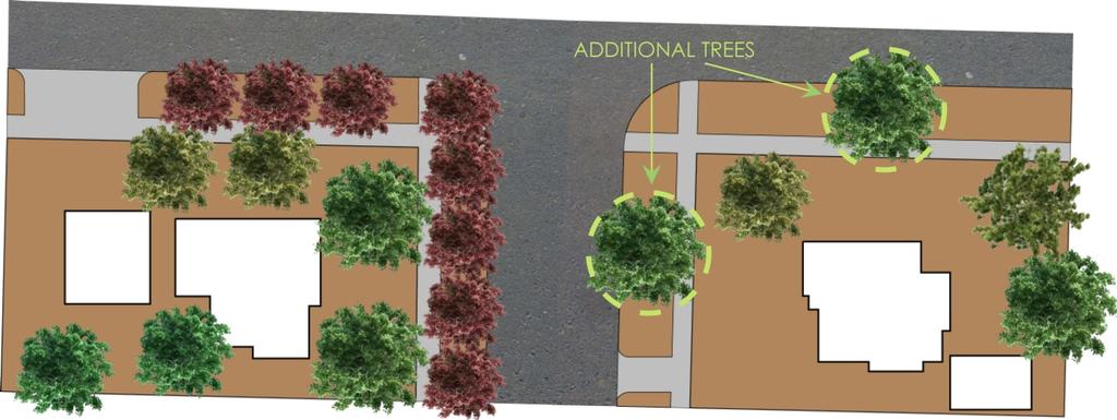 Attachment #3: Urban Forestry Landscaping Code Update 04 04 12 West Lot East Lot ROW ROW Area (sq ft) 8,420 Area (sq ft) 7,278 Canopy needed (sq ft) 2,526 Canopy needed (sq ft) 2,183.