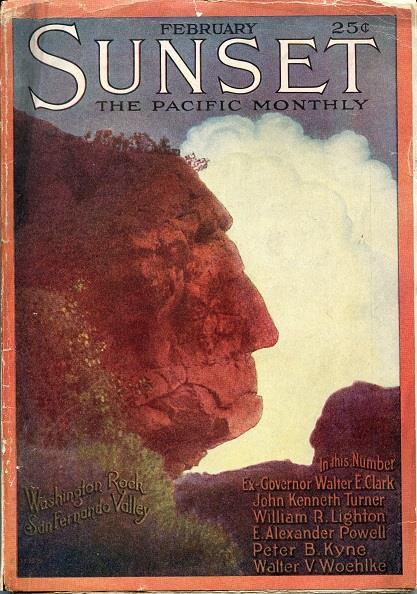 It was on the February 1914 Sunset Magazine Cover as Washington Rock San